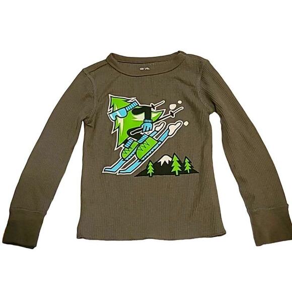 NWOT Fruit of the Loom Boys Thermal Long Sleeve Shirt Graphic – Size XS 4/5 - Picture 2 of 5